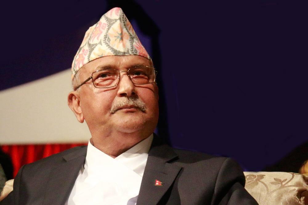 भोटेकोशी बाढीबाट प्रभावित क्षेत्रको अनुगमनका लागि एमाले अध्यक्ष ओली गल्छी प्रस्थान